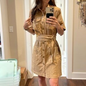 Mother Utility Khaki Dress
